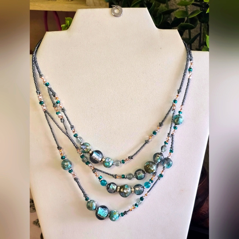 Antica MURINA Elizabeth 1 Murano Glass Necklace